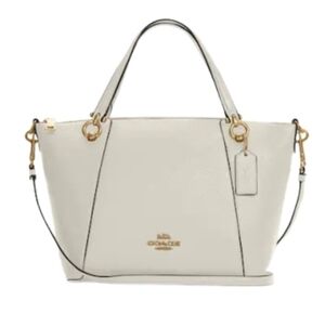 Coach Kasey Chalk Leather Satchel Crossbody